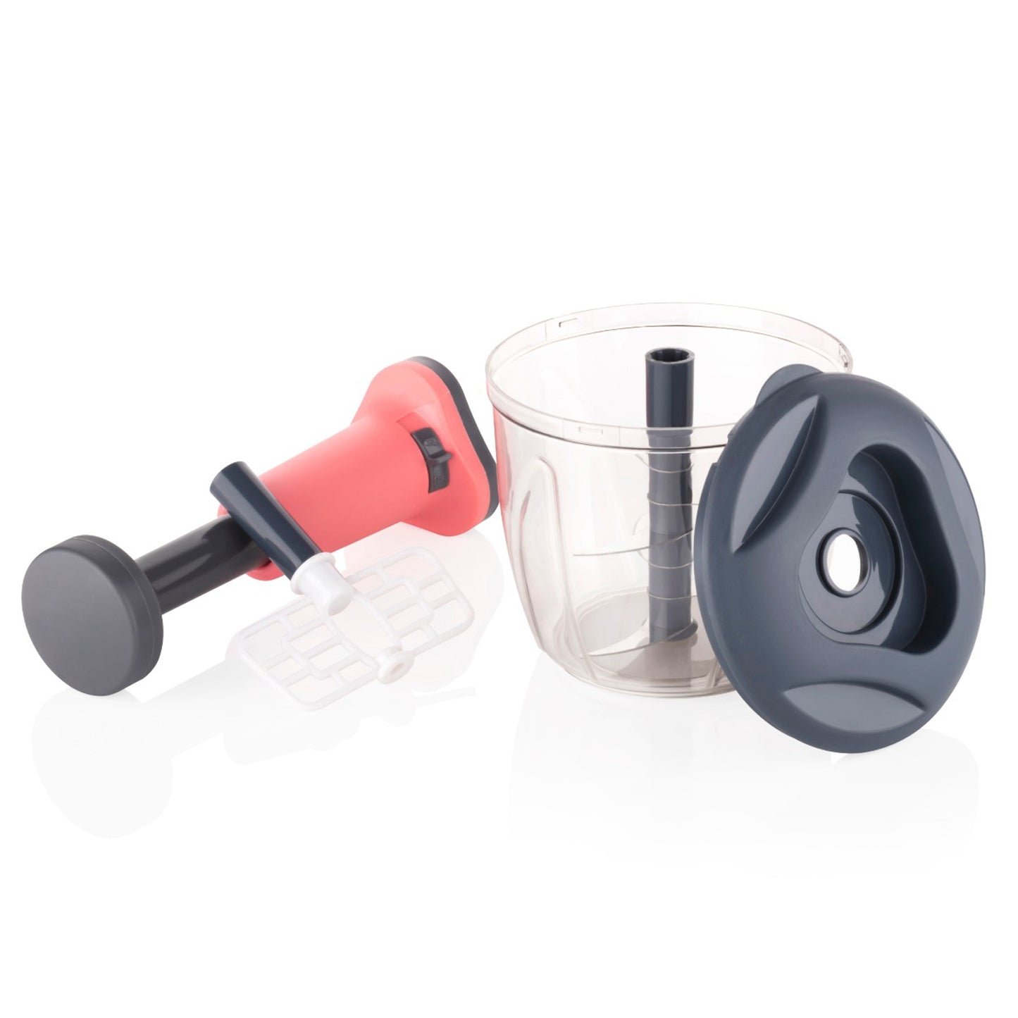 2 In 1 Push Up Chopper With Blender Affixed With 6 Sharp Blade
