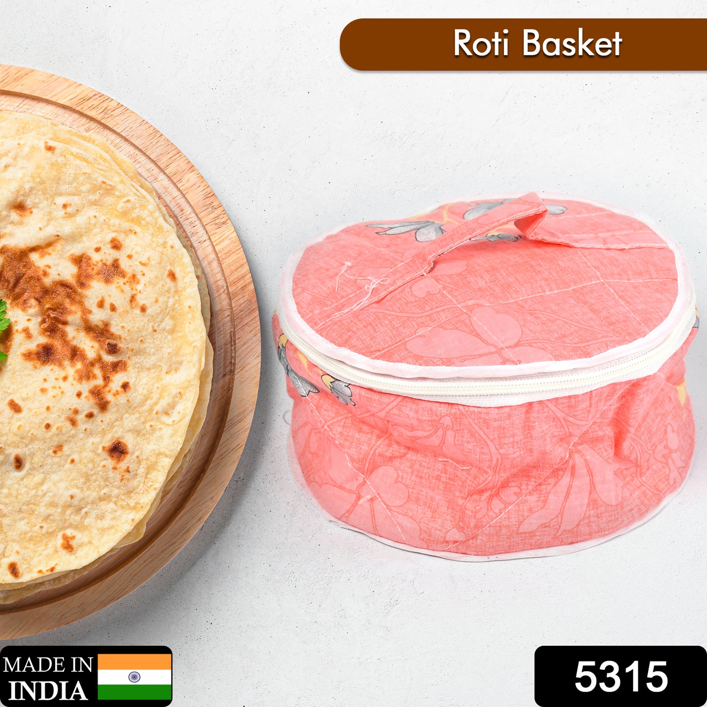 Hot Chapatti Box  Roti Cotton Cloth Casserole  Basket  Washable  Roti Rumals With Multi Color