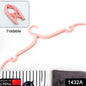 1432a Travel Hangers With Clips Portable Folding Clothes Hangers For Scarves Suits Trousers Pants Shirts Socks Underwear Travel Home Foldable Clothes Drying Rack