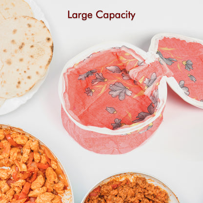 Hot Chapatti Box  Roti Cotton Cloth Casserole  Basket  Washable  Roti Rumals With Multi Color